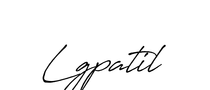 Lgpatil stylish signature style. Best Handwritten Sign (Antro_Vectra_Bolder) for my name. Handwritten Signature Collection Ideas for my name Lgpatil. Lgpatil signature style 7 images and pictures png