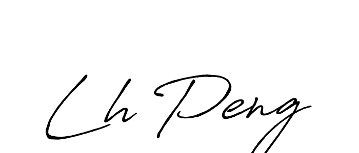 Create a beautiful signature design for name Lh Peng. With this signature (Antro_Vectra_Bolder) fonts, you can make a handwritten signature for free. Lh Peng signature style 7 images and pictures png