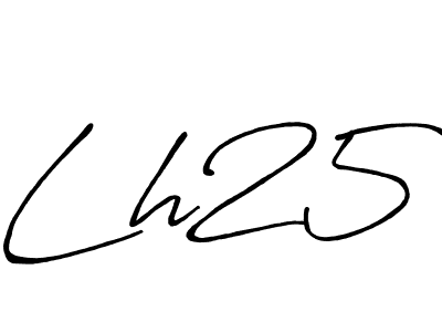 Also You can easily find your signature by using the search form. We will create Lh25 name handwritten signature images for you free of cost using Antro_Vectra_Bolder sign style. Lh25 signature style 7 images and pictures png