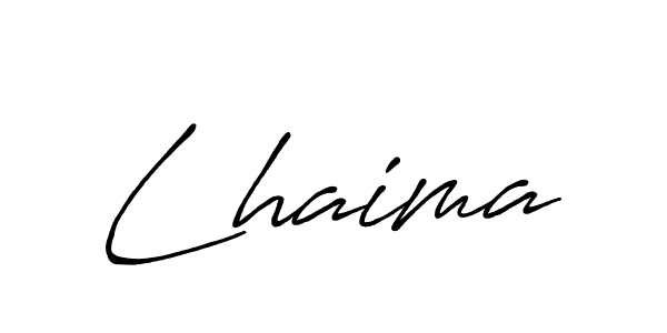 How to make Lhaima name signature. Use Antro_Vectra_Bolder style for creating short signs online. This is the latest handwritten sign. Lhaima signature style 7 images and pictures png