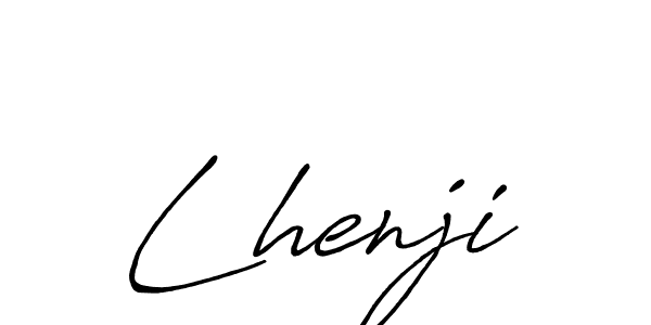 Create a beautiful signature design for name Lhenji. With this signature (Antro_Vectra_Bolder) fonts, you can make a handwritten signature for free. Lhenji signature style 7 images and pictures png