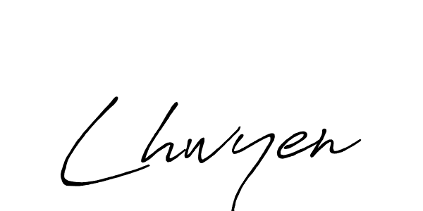 Make a beautiful signature design for name Lhwyen. With this signature (Antro_Vectra_Bolder) style, you can create a handwritten signature for free. Lhwyen signature style 7 images and pictures png