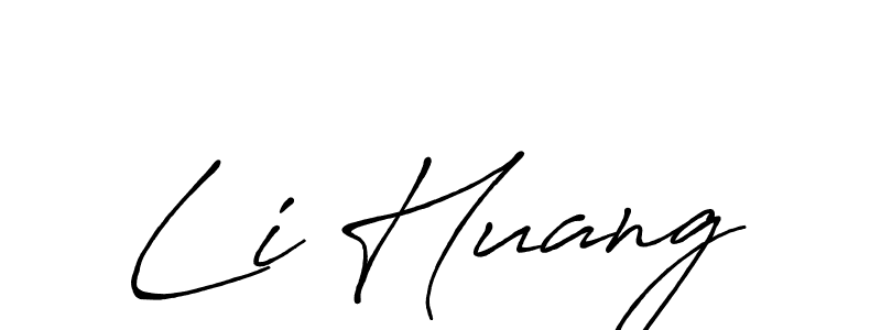 How to make Li Huang name signature. Use Antro_Vectra_Bolder style for creating short signs online. This is the latest handwritten sign. Li Huang signature style 7 images and pictures png