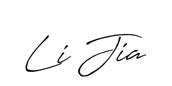Once you've used our free online signature maker to create your best signature Antro_Vectra_Bolder style, it's time to enjoy all of the benefits that Li Jia name signing documents. Li Jia signature style 7 images and pictures png