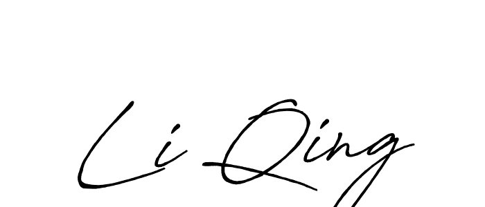 if you are searching for the best signature style for your name Li Qing. so please give up your signature search. here we have designed multiple signature styles  using Antro_Vectra_Bolder. Li Qing signature style 7 images and pictures png