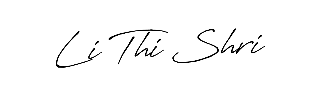 if you are searching for the best signature style for your name Li Thi Shri. so please give up your signature search. here we have designed multiple signature styles  using Antro_Vectra_Bolder. Li Thi Shri signature style 7 images and pictures png