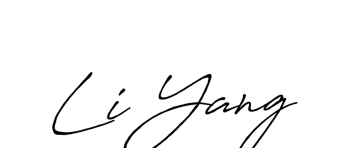 How to make Li Yang name signature. Use Antro_Vectra_Bolder style for creating short signs online. This is the latest handwritten sign. Li Yang signature style 7 images and pictures png