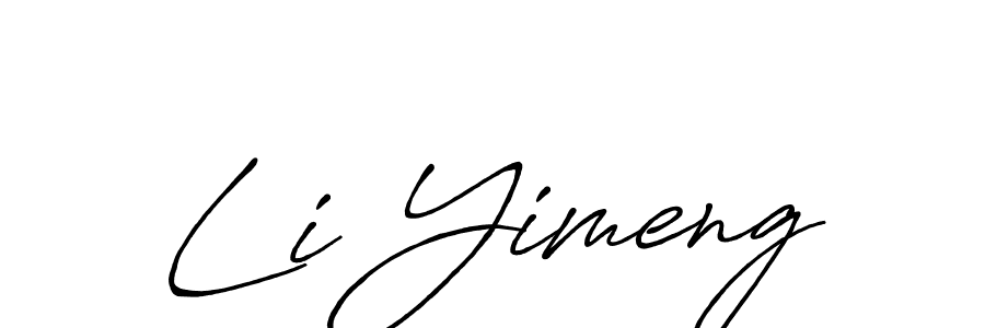 Antro_Vectra_Bolder is a professional signature style that is perfect for those who want to add a touch of class to their signature. It is also a great choice for those who want to make their signature more unique. Get Li Yimeng name to fancy signature for free. Li Yimeng signature style 7 images and pictures png