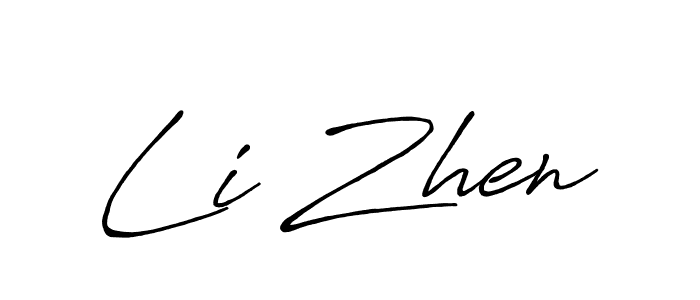 The best way (Antro_Vectra_Bolder) to make a short signature is to pick only two or three words in your name. The name Li Zhen include a total of six letters. For converting this name. Li Zhen signature style 7 images and pictures png
