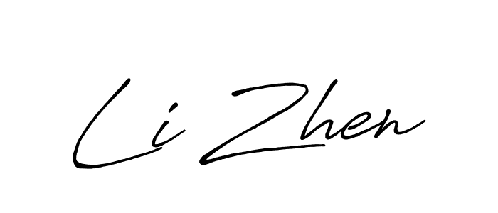 Li Zhen stylish signature style. Best Handwritten Sign (Antro_Vectra_Bolder) for my name. Handwritten Signature Collection Ideas for my name Li Zhen. Li Zhen signature style 7 images and pictures png
