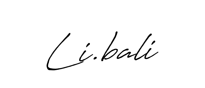 You should practise on your own different ways (Antro_Vectra_Bolder) to write your name (Li.bali) in signature. don't let someone else do it for you. Li.bali signature style 7 images and pictures png