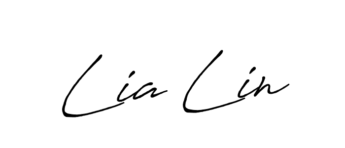 Create a beautiful signature design for name Lia Lin. With this signature (Antro_Vectra_Bolder) fonts, you can make a handwritten signature for free. Lia Lin signature style 7 images and pictures png
