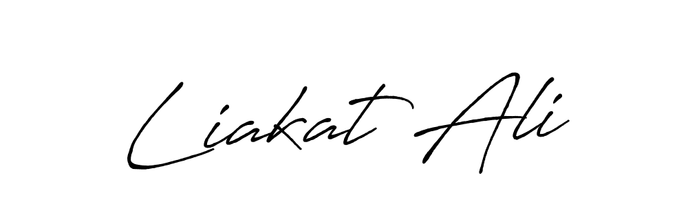 Liakat Ali stylish signature style. Best Handwritten Sign (Antro_Vectra_Bolder) for my name. Handwritten Signature Collection Ideas for my name Liakat Ali. Liakat Ali signature style 7 images and pictures png