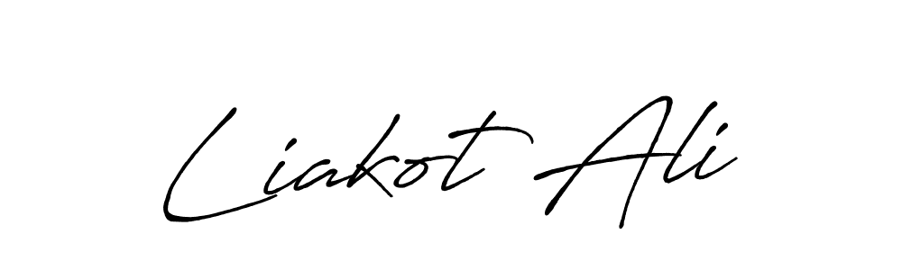 Design your own signature with our free online signature maker. With this signature software, you can create a handwritten (Antro_Vectra_Bolder) signature for name Liakot Ali. Liakot Ali signature style 7 images and pictures png