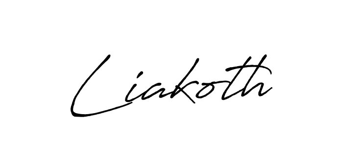 Similarly Antro_Vectra_Bolder is the best handwritten signature design. Signature creator online .You can use it as an online autograph creator for name Liakoth. Liakoth signature style 7 images and pictures png