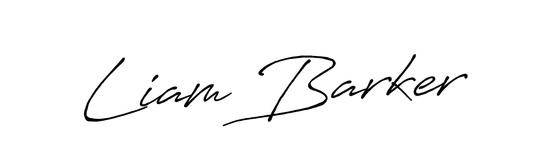 Also You can easily find your signature by using the search form. We will create Liam Barker name handwritten signature images for you free of cost using Antro_Vectra_Bolder sign style. Liam Barker signature style 7 images and pictures png