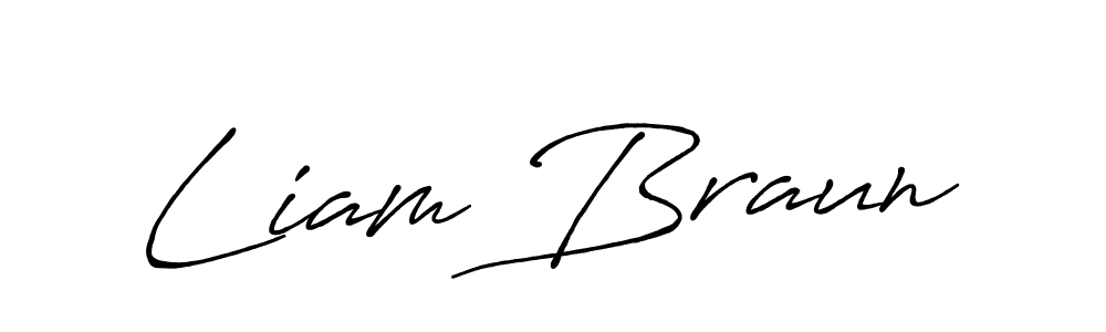 Use a signature maker to create a handwritten signature online. With this signature software, you can design (Antro_Vectra_Bolder) your own signature for name Liam Braun. Liam Braun signature style 7 images and pictures png