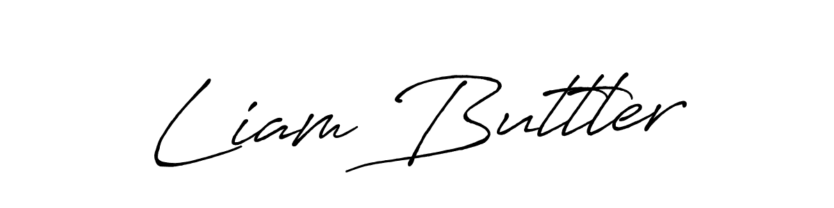 Use a signature maker to create a handwritten signature online. With this signature software, you can design (Antro_Vectra_Bolder) your own signature for name Liam Buttler. Liam Buttler signature style 7 images and pictures png