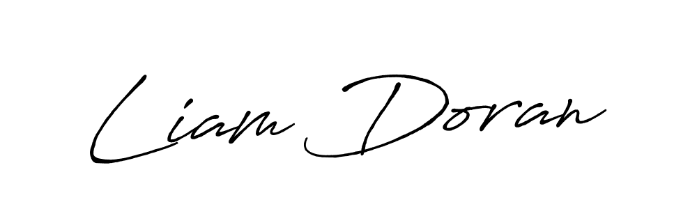 Make a beautiful signature design for name Liam Doran. With this signature (Antro_Vectra_Bolder) style, you can create a handwritten signature for free. Liam Doran signature style 7 images and pictures png