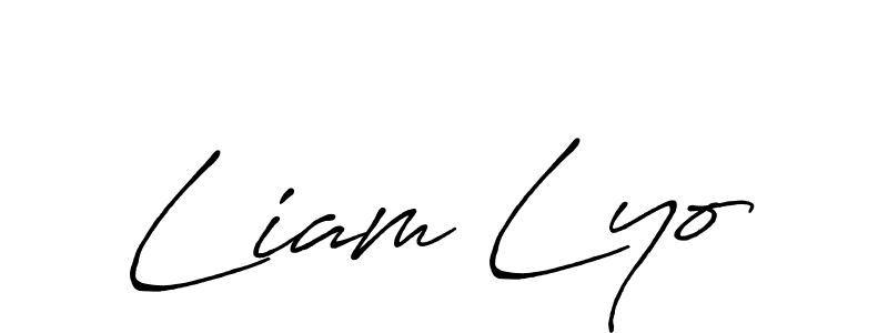 How to make Liam Lyo signature? Antro_Vectra_Bolder is a professional autograph style. Create handwritten signature for Liam Lyo name. Liam Lyo signature style 7 images and pictures png