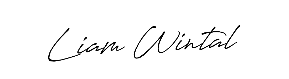 Design your own signature with our free online signature maker. With this signature software, you can create a handwritten (Antro_Vectra_Bolder) signature for name Liam Wintal. Liam Wintal signature style 7 images and pictures png