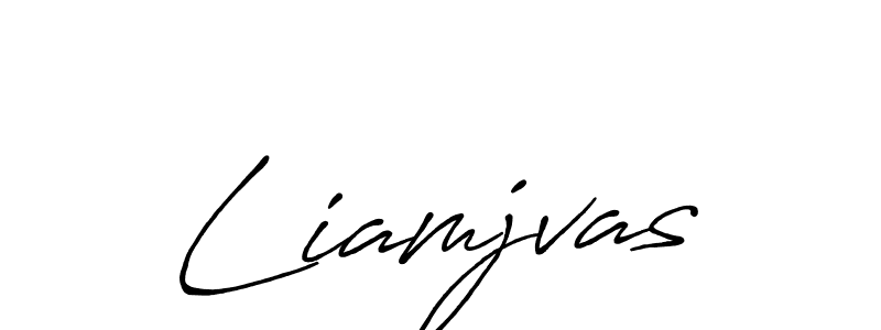 How to make Liamjvas signature? Antro_Vectra_Bolder is a professional autograph style. Create handwritten signature for Liamjvas name. Liamjvas signature style 7 images and pictures png