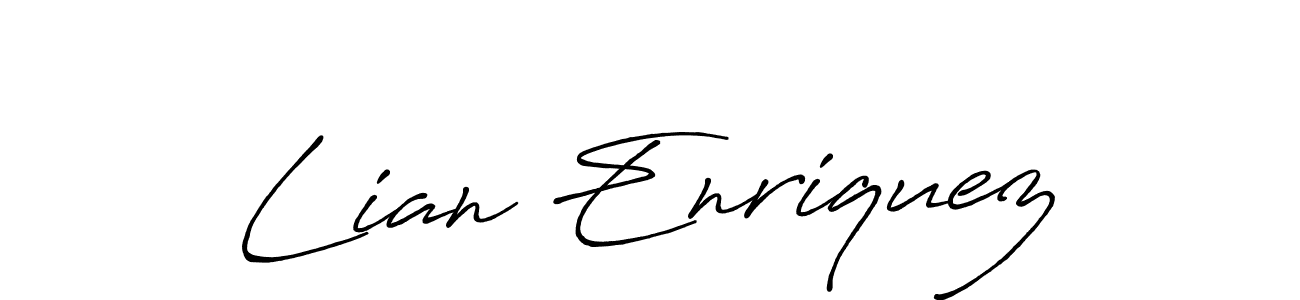 Use a signature maker to create a handwritten signature online. With this signature software, you can design (Antro_Vectra_Bolder) your own signature for name Lian Enriquez. Lian Enriquez signature style 7 images and pictures png