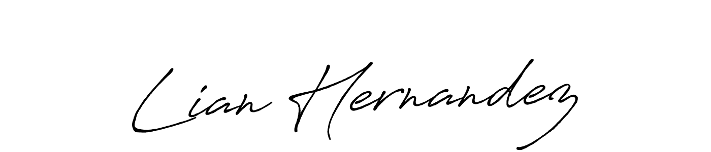 Create a beautiful signature design for name Lian Hernandez. With this signature (Antro_Vectra_Bolder) fonts, you can make a handwritten signature for free. Lian Hernandez signature style 7 images and pictures png