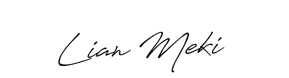 Make a short Lian Mekič signature style. Manage your documents anywhere anytime using Antro_Vectra_Bolder. Create and add eSignatures, submit forms, share and send files easily. Lian Mekič signature style 7 images and pictures png