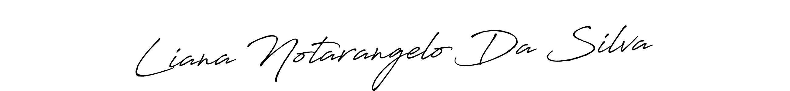 Similarly Antro_Vectra_Bolder is the best handwritten signature design. Signature creator online .You can use it as an online autograph creator for name Liana Notarangelo Da Silva. Liana Notarangelo Da Silva signature style 7 images and pictures png