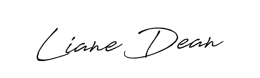Use a signature maker to create a handwritten signature online. With this signature software, you can design (Antro_Vectra_Bolder) your own signature for name Liane Dean. Liane Dean signature style 7 images and pictures png