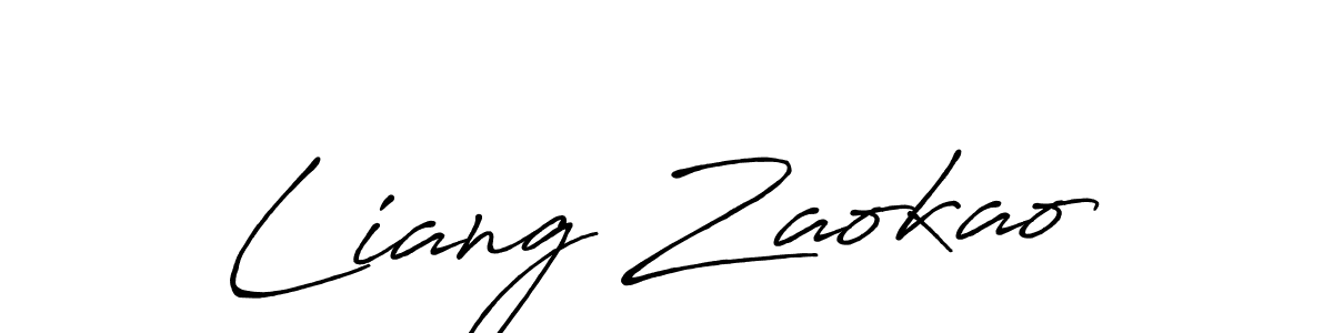 Make a short Liang Zaokao signature style. Manage your documents anywhere anytime using Antro_Vectra_Bolder. Create and add eSignatures, submit forms, share and send files easily. Liang Zaokao signature style 7 images and pictures png