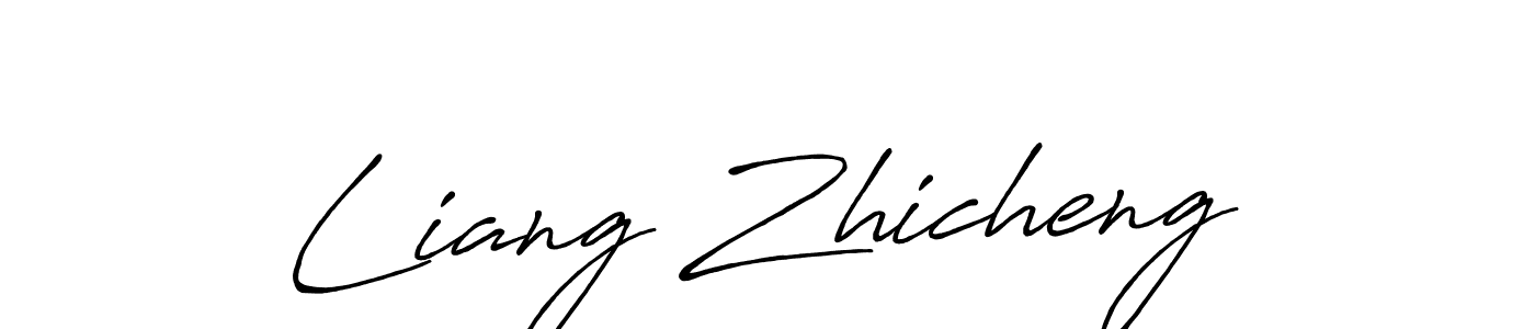 Antro_Vectra_Bolder is a professional signature style that is perfect for those who want to add a touch of class to their signature. It is also a great choice for those who want to make their signature more unique. Get Liang Zhicheng name to fancy signature for free. Liang Zhicheng signature style 7 images and pictures png