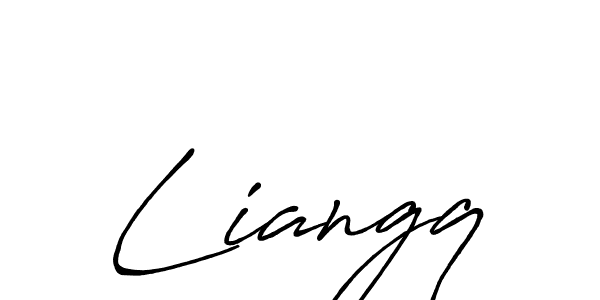 Also we have Liangq name is the best signature style. Create professional handwritten signature collection using Antro_Vectra_Bolder autograph style. Liangq signature style 7 images and pictures png