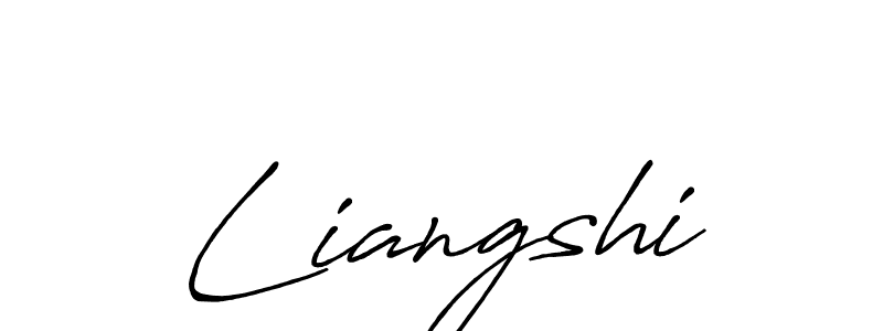 This is the best signature style for the Liangshi name. Also you like these signature font (Antro_Vectra_Bolder). Mix name signature. Liangshi signature style 7 images and pictures png