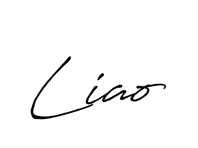 Create a beautiful signature design for name Liao. With this signature (Antro_Vectra_Bolder) fonts, you can make a handwritten signature for free. Liao signature style 7 images and pictures png