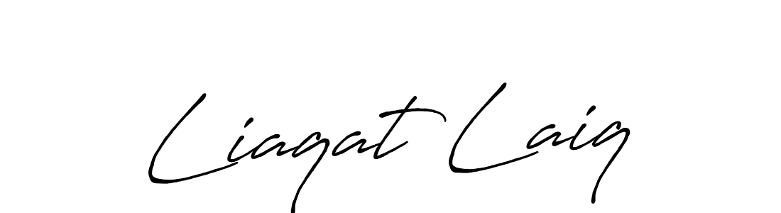 Liaqat Laiq stylish signature style. Best Handwritten Sign (Antro_Vectra_Bolder) for my name. Handwritten Signature Collection Ideas for my name Liaqat Laiq. Liaqat Laiq signature style 7 images and pictures png