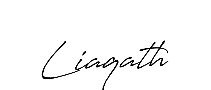 It looks lik you need a new signature style for name Liaqath. Design unique handwritten (Antro_Vectra_Bolder) signature with our free signature maker in just a few clicks. Liaqath signature style 7 images and pictures png