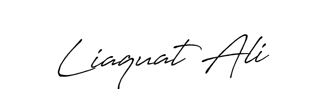 Liaquat Ali stylish signature style. Best Handwritten Sign (Antro_Vectra_Bolder) for my name. Handwritten Signature Collection Ideas for my name Liaquat Ali. Liaquat Ali signature style 7 images and pictures png