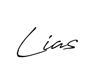 How to make Lias signature? Antro_Vectra_Bolder is a professional autograph style. Create handwritten signature for Lias name. Lias signature style 7 images and pictures png