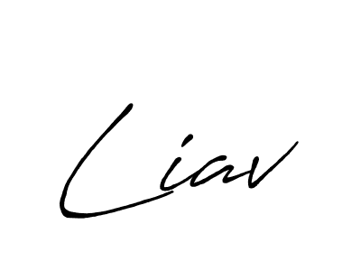 Design your own signature with our free online signature maker. With this signature software, you can create a handwritten (Antro_Vectra_Bolder) signature for name Liav. Liav signature style 7 images and pictures png