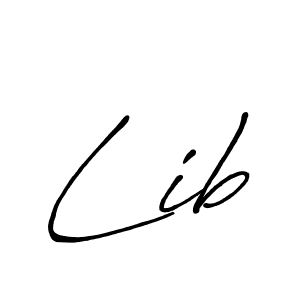 Lib stylish signature style. Best Handwritten Sign (Antro_Vectra_Bolder) for my name. Handwritten Signature Collection Ideas for my name Lib. Lib signature style 7 images and pictures png