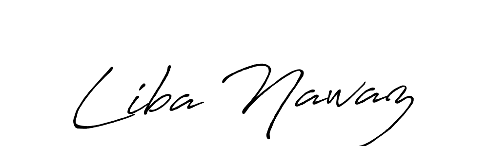 How to Draw Liba Nawaz signature style? Antro_Vectra_Bolder is a latest design signature styles for name Liba Nawaz. Liba Nawaz signature style 7 images and pictures png