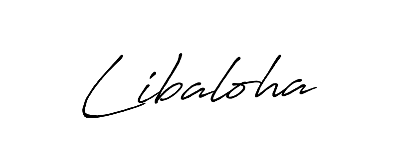 How to make Libaloha name signature. Use Antro_Vectra_Bolder style for creating short signs online. This is the latest handwritten sign. Libaloha signature style 7 images and pictures png