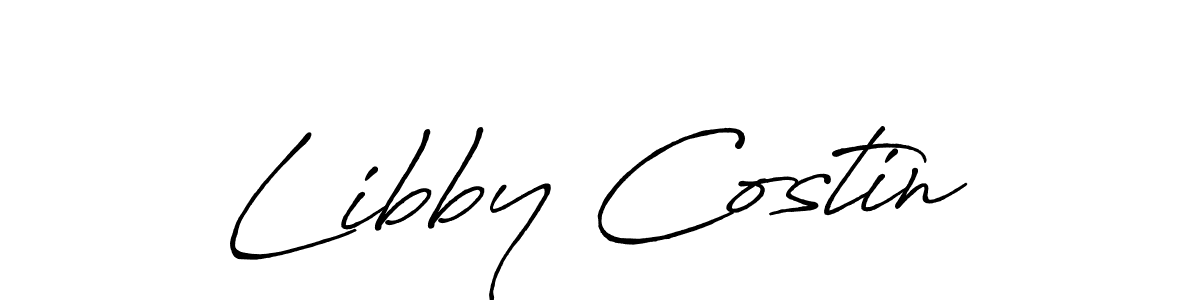 Also You can easily find your signature by using the search form. We will create Libby Costin name handwritten signature images for you free of cost using Antro_Vectra_Bolder sign style. Libby Costin signature style 7 images and pictures png