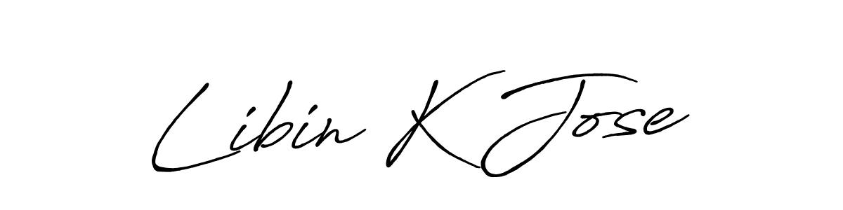 It looks lik you need a new signature style for name Libin K Jose. Design unique handwritten (Antro_Vectra_Bolder) signature with our free signature maker in just a few clicks. Libin K Jose signature style 7 images and pictures png