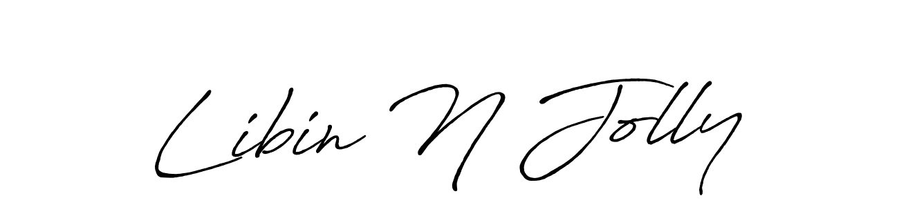 It looks lik you need a new signature style for name Libin N Jolly. Design unique handwritten (Antro_Vectra_Bolder) signature with our free signature maker in just a few clicks. Libin N Jolly signature style 7 images and pictures png