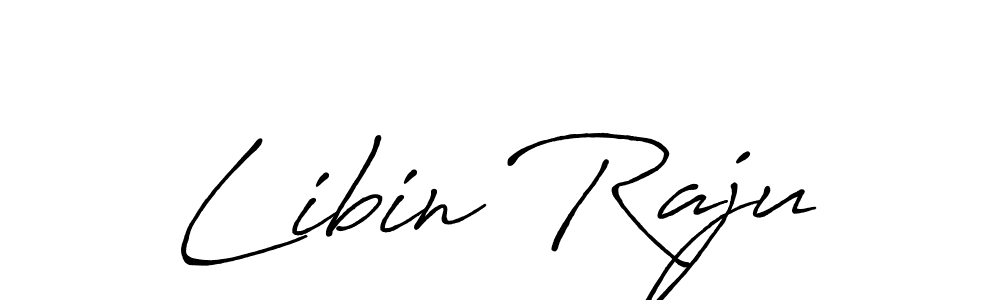 Create a beautiful signature design for name Libin Raju. With this signature (Antro_Vectra_Bolder) fonts, you can make a handwritten signature for free. Libin Raju signature style 7 images and pictures png