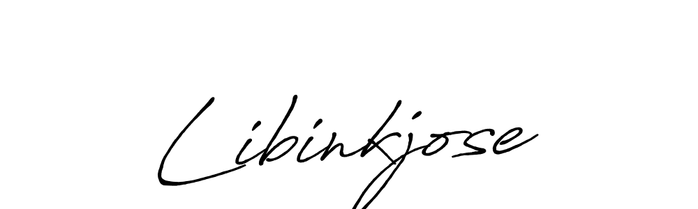 Make a beautiful signature design for name Libinkjose. With this signature (Antro_Vectra_Bolder) style, you can create a handwritten signature for free. Libinkjose signature style 7 images and pictures png