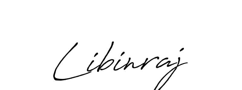 Create a beautiful signature design for name Libinraj. With this signature (Antro_Vectra_Bolder) fonts, you can make a handwritten signature for free. Libinraj signature style 7 images and pictures png